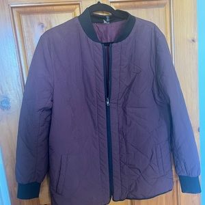 Quilted bomber jacket